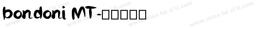 bondoni MT字体转换